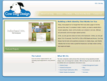 Tablet Screenshot of cowdogdesign.com